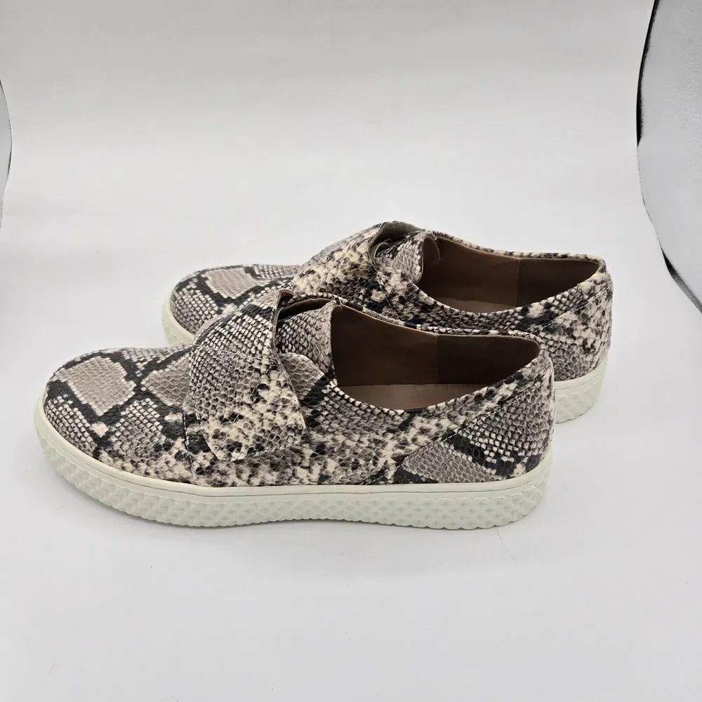Aerosoles Womens Shoes Flats Size 9M Slip-on Snake‎ Print Casual Classic